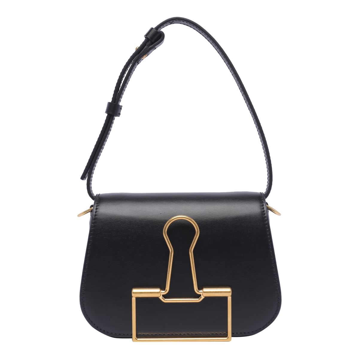 Off-White Skeleton Binder Leather Shoulder Bag