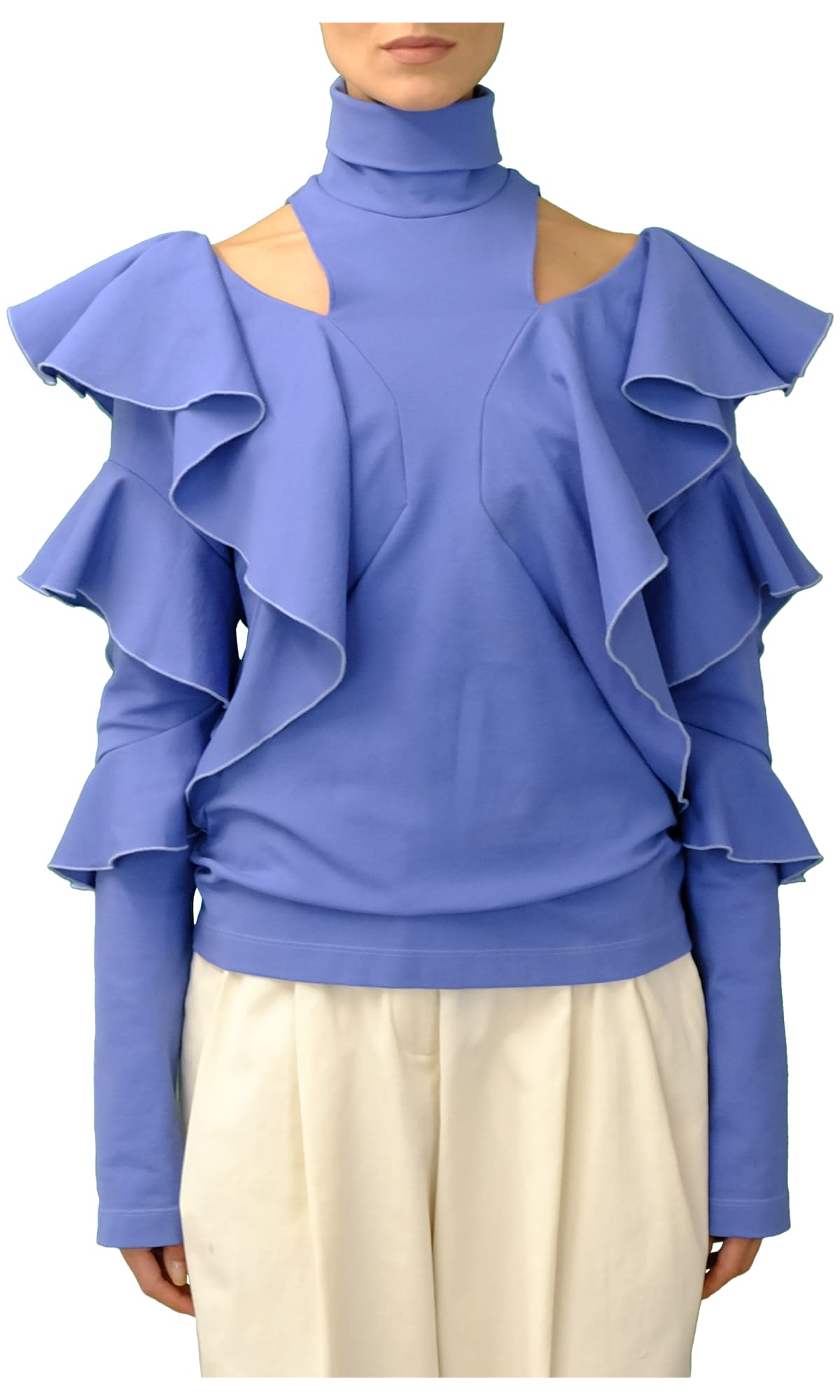 Sara Battaglia Ruffles Top