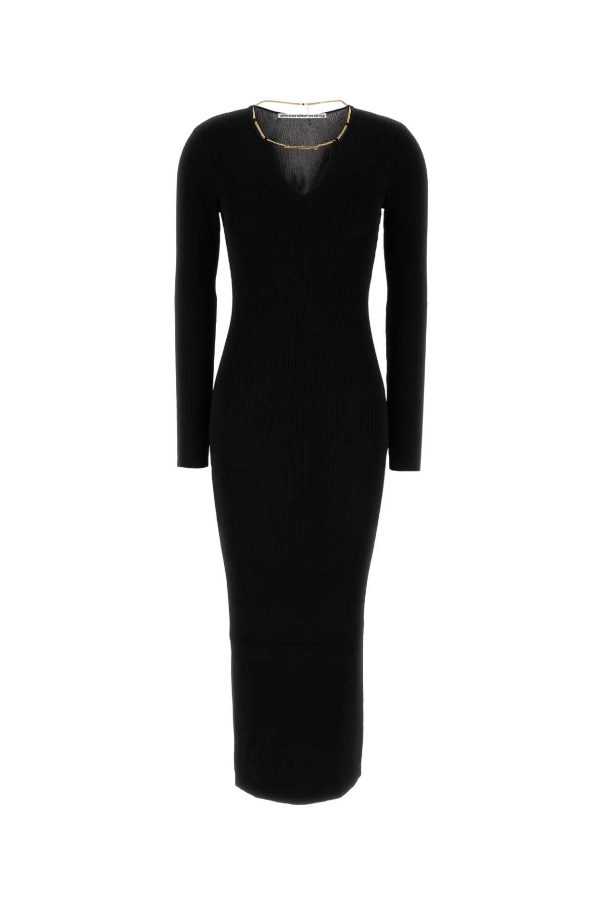 Alexander Wang Black Stretch Viscose Blend Dress