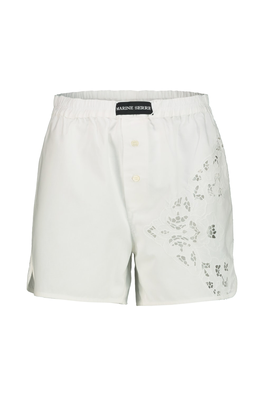 Marine Serre Short In Regenerated Household Linen