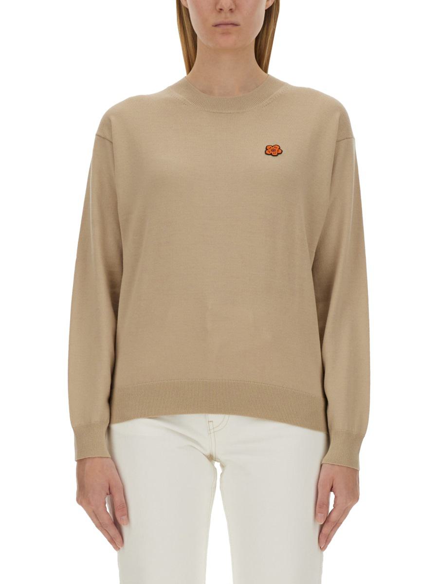 Kenzo 带logo贴布针织衫
