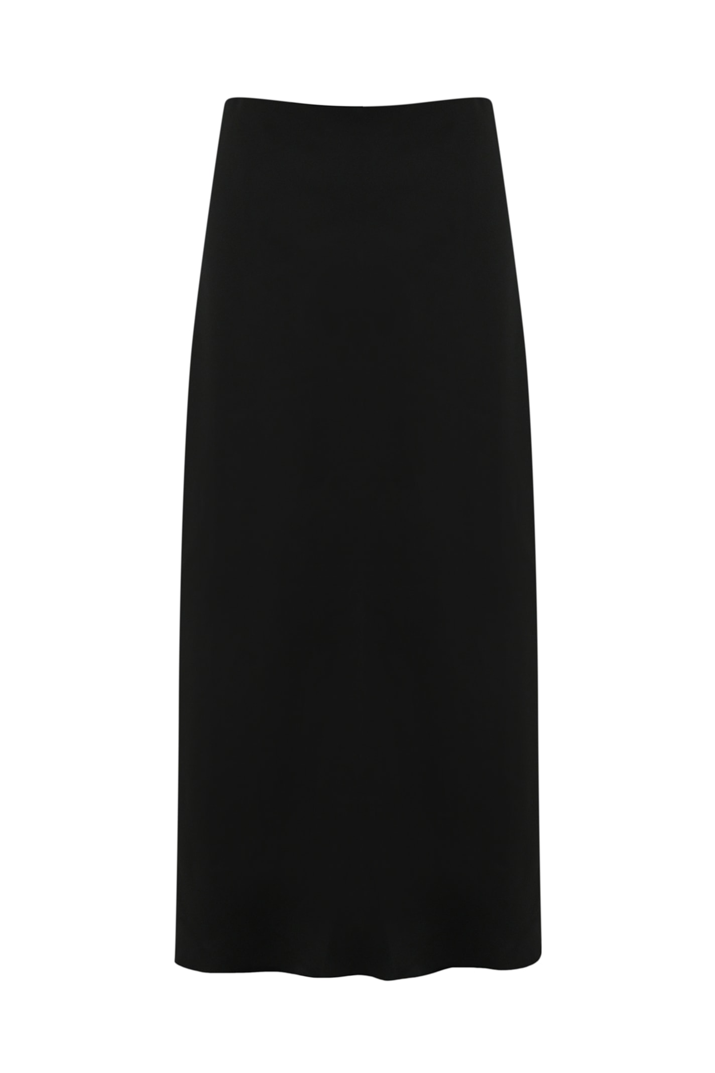 Patrizia Pepe Shiny Satin Midi Skirt