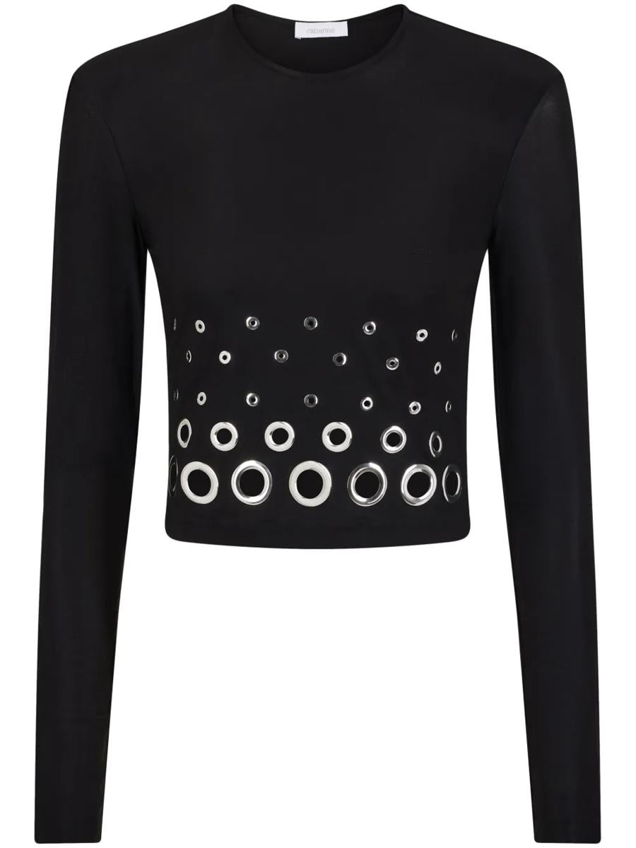 Rabanne Crop Top With Eyelets