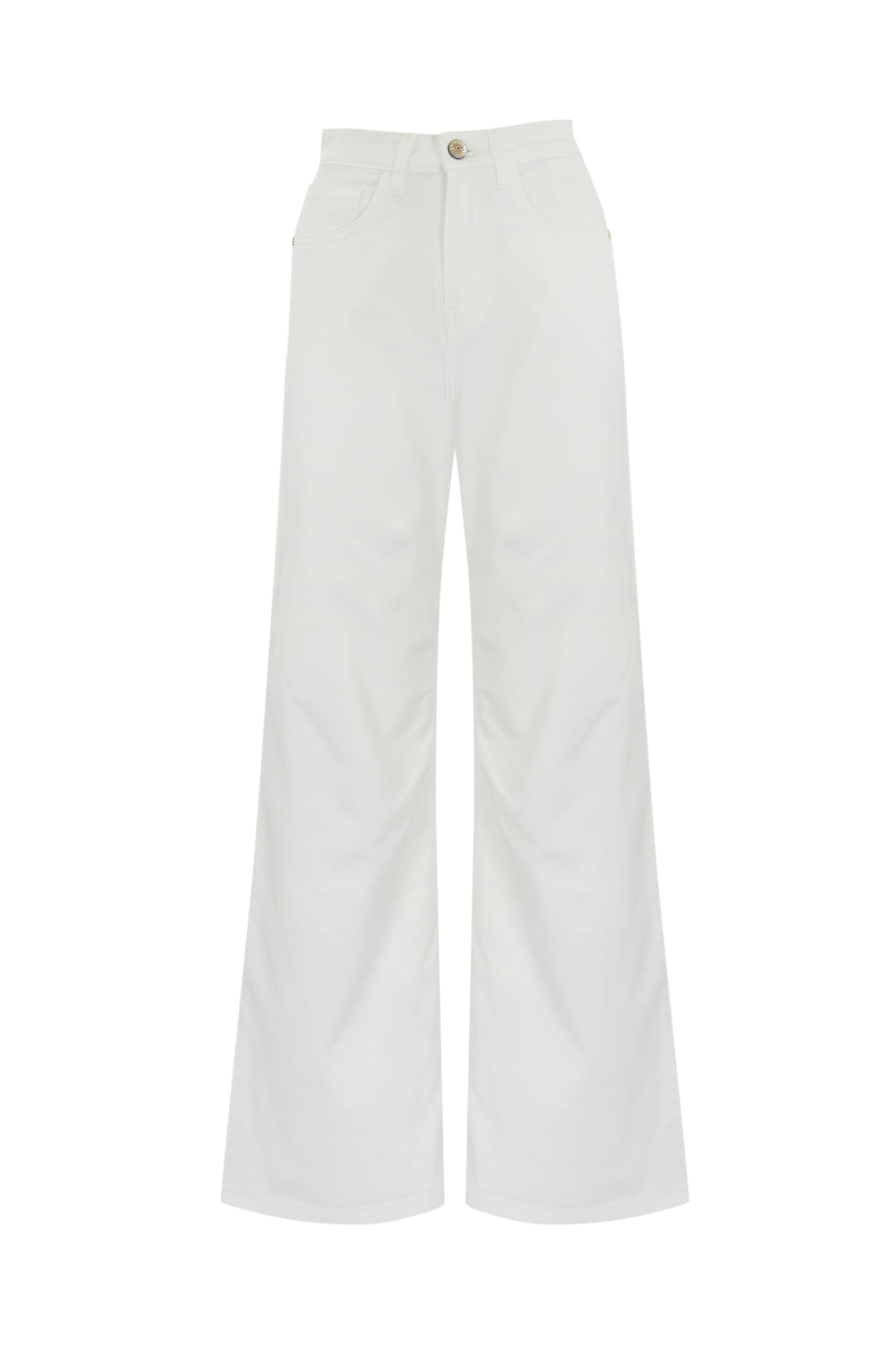 Re-HasH Avril Trousers In White Denim