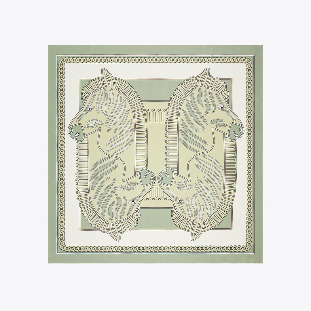 Tory Burch Zebra Oversized Silk Square