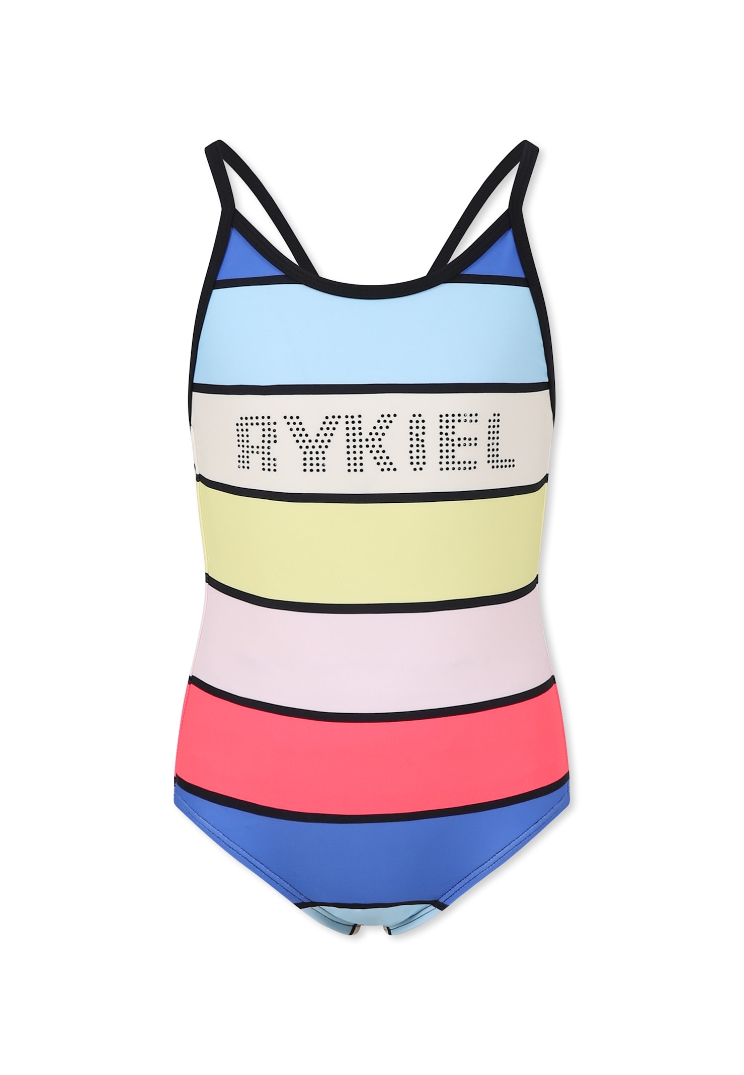 Rykiel Enfant Multicolor Swimsuit For Girl With Logo