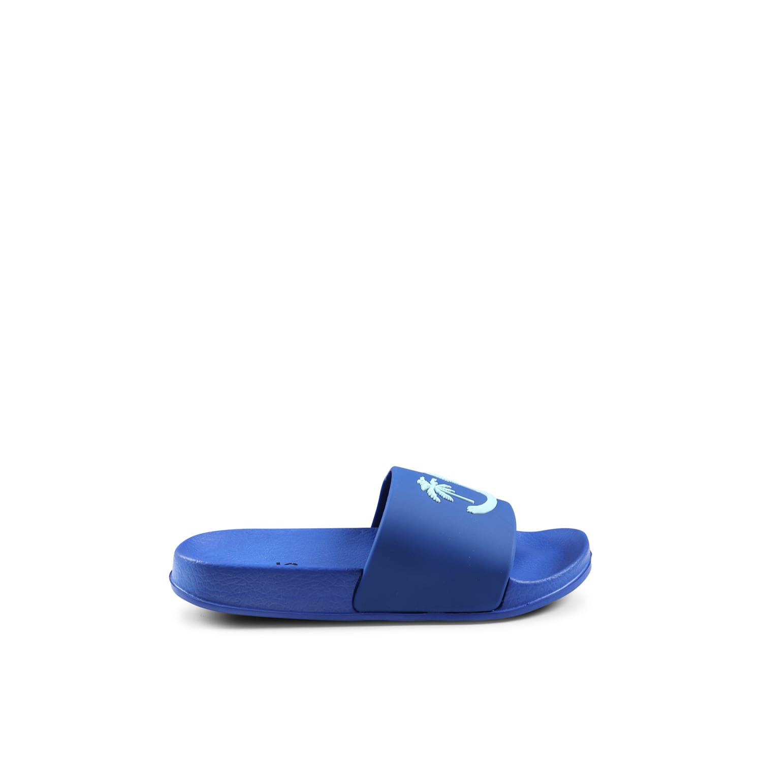 Molo Blue Slippers For Kids With Smiley
