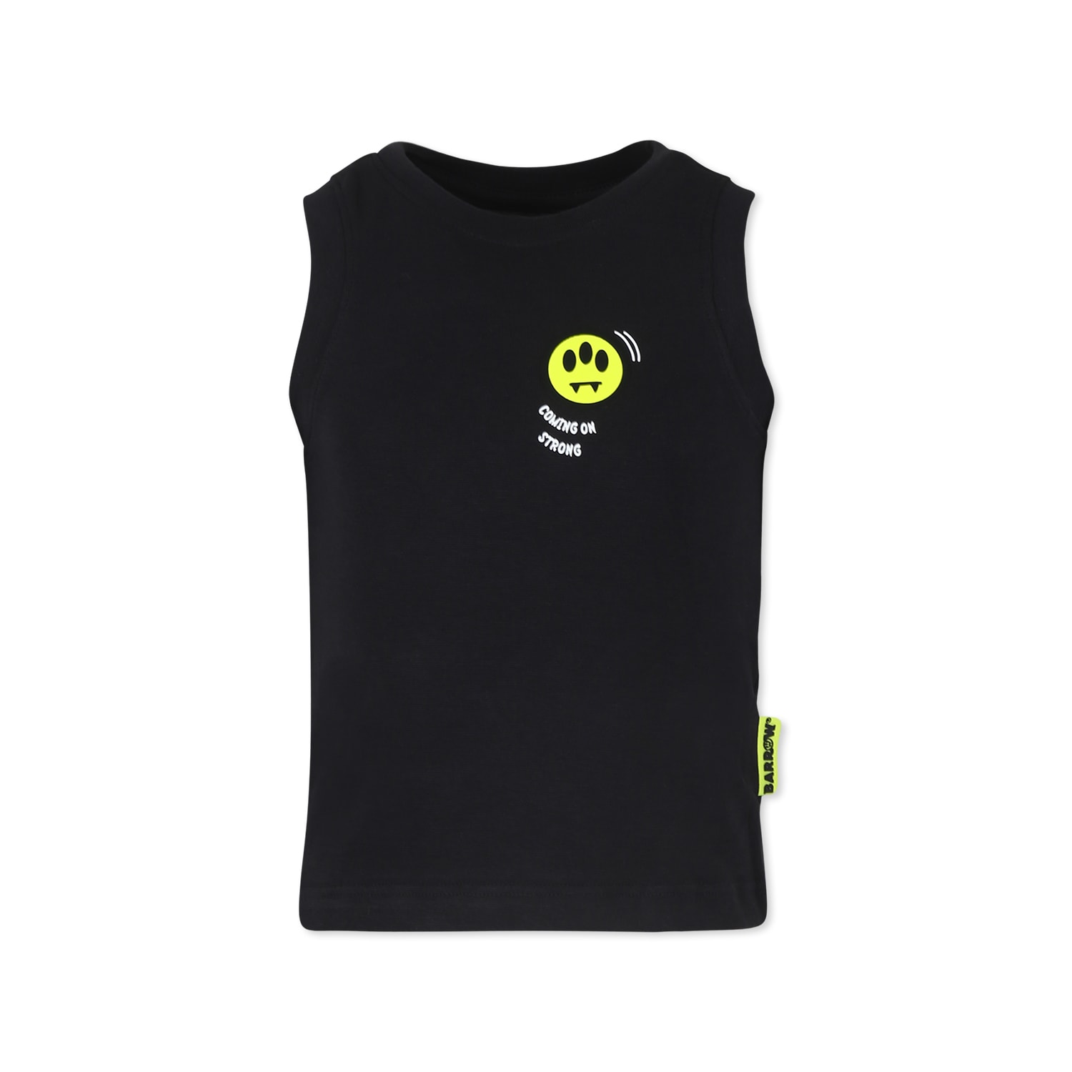 Barrow Black Tank Top For Girl With Smiley