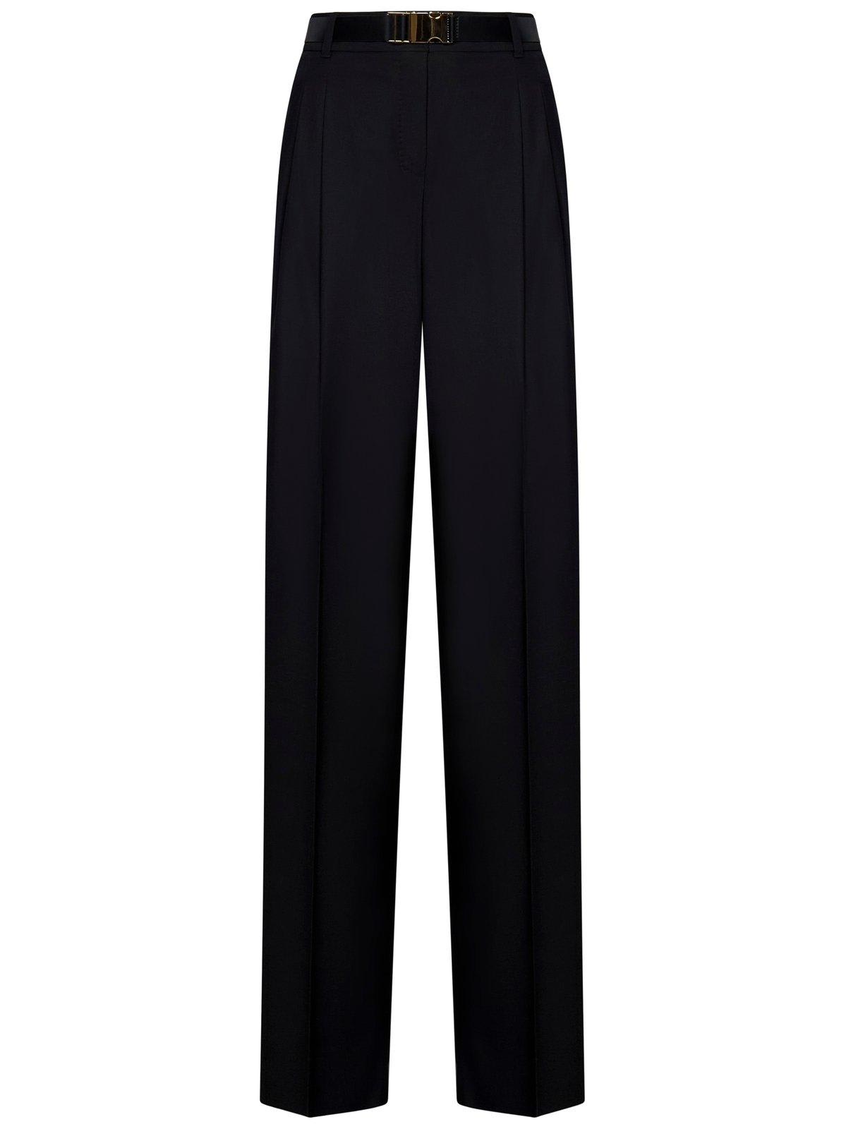 Max Mara Studio Belted Straight Leg Trousers