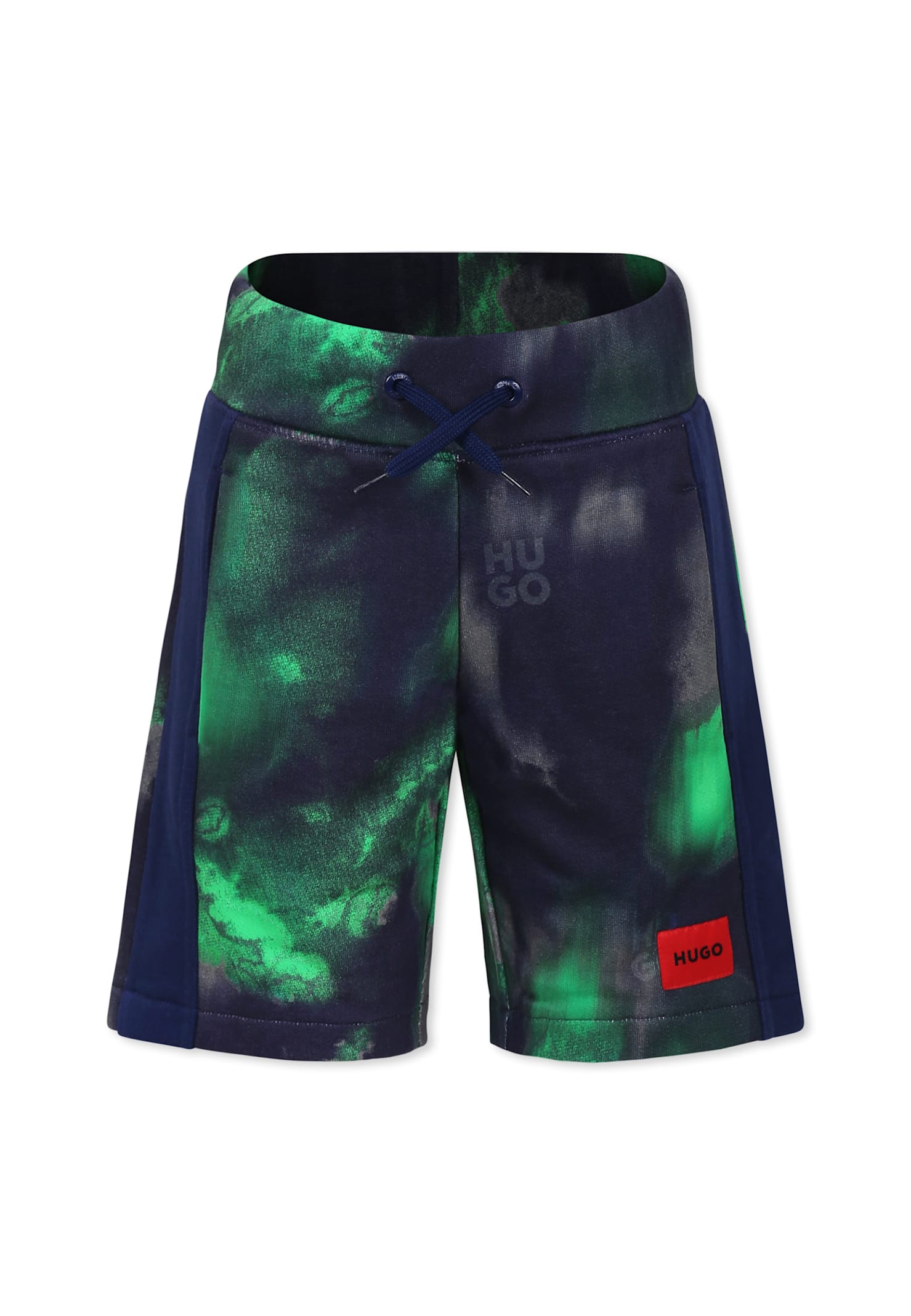 Hugo Boss Blue Shorts For Boy With Logo