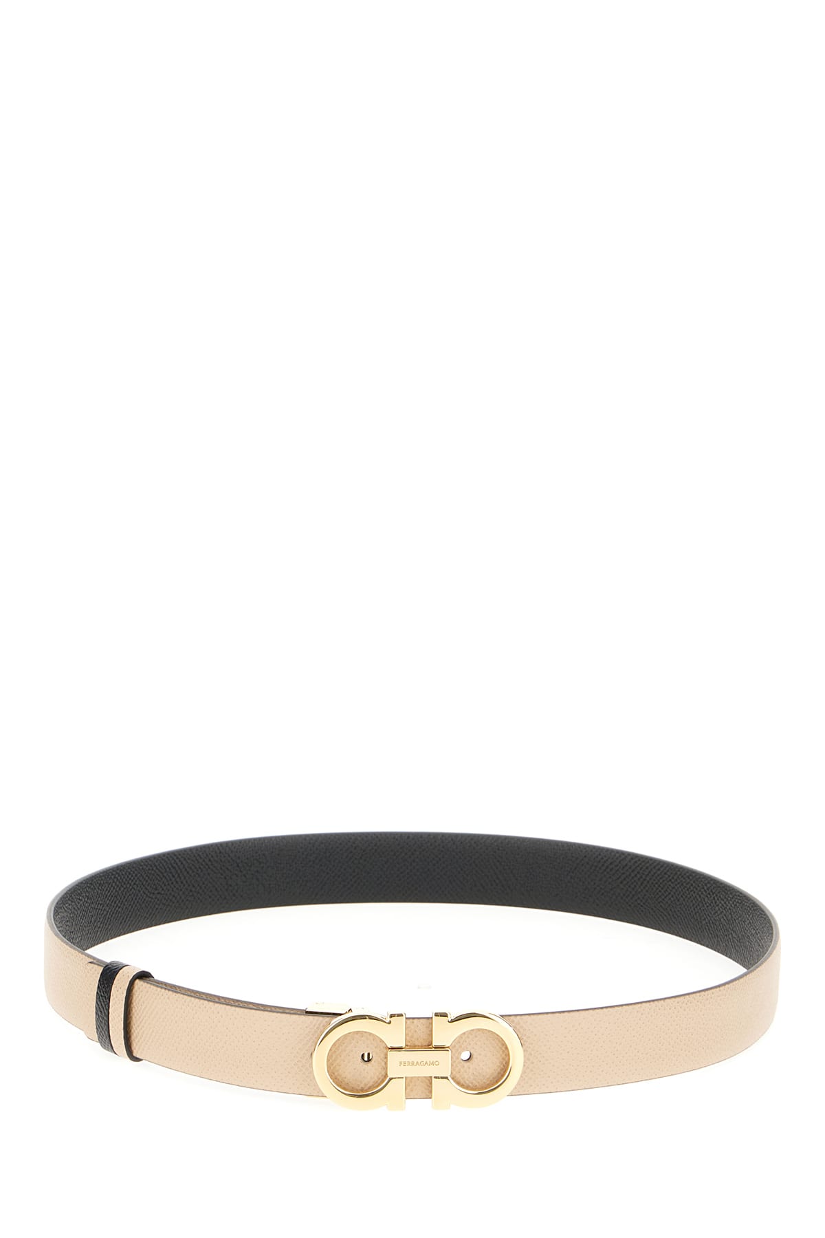 Ferragamo Cappuccino Leather Belt