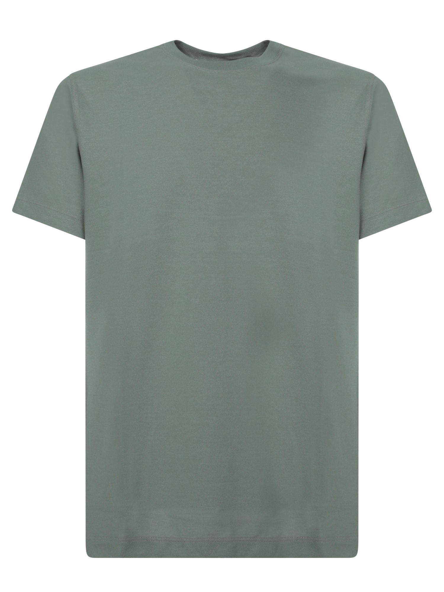 Zanone Sage Green Crepe T-shirt