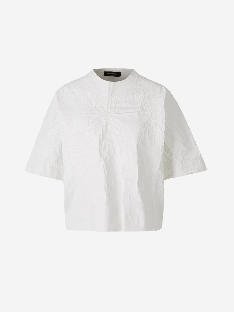 Fabiana Filippi Plain Texture T-Shirt