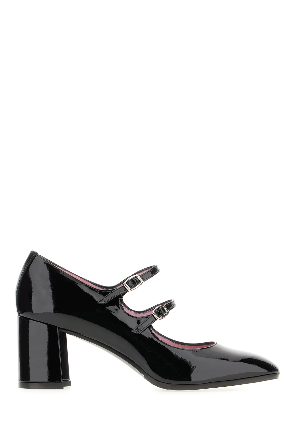 Carel Black Leather Alice Pumps