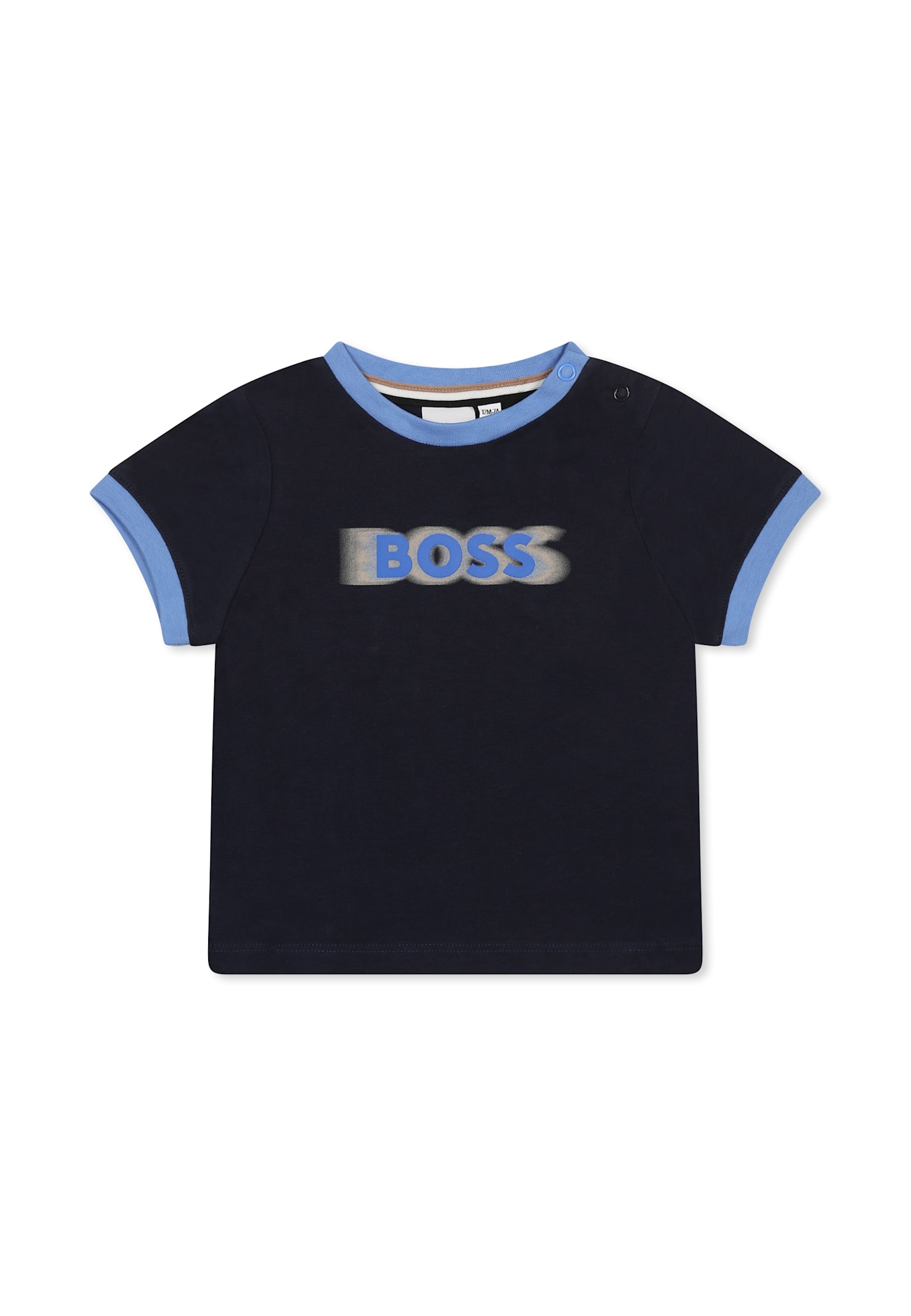 Hugo Boss Blue T-shirt For Baby Boy With Logo