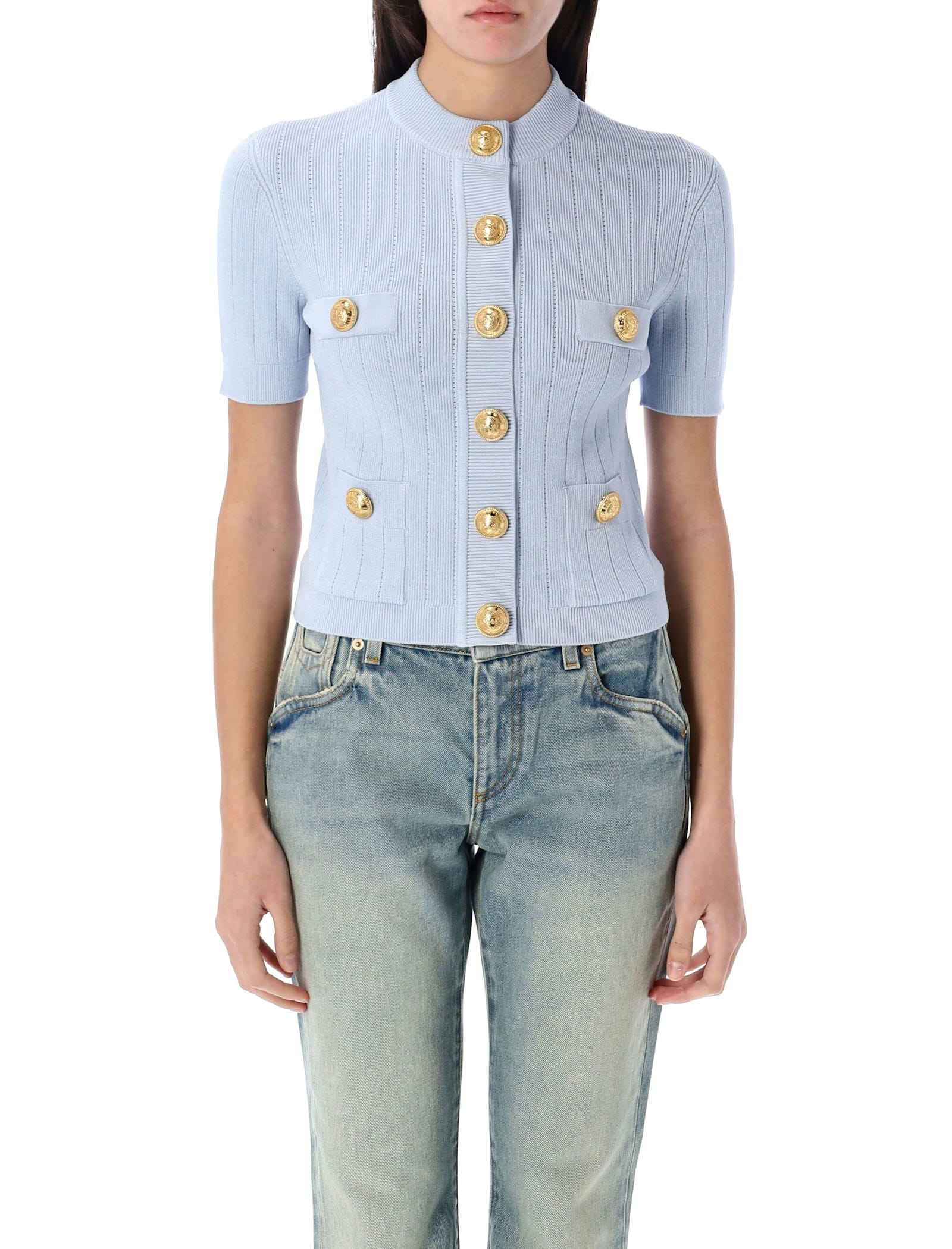Balmain 4-pocket Knitted Cardigan