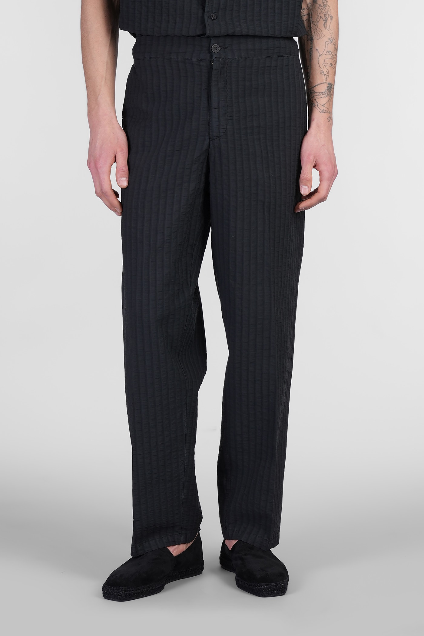 costumein Pajama Pants In Black Cotton