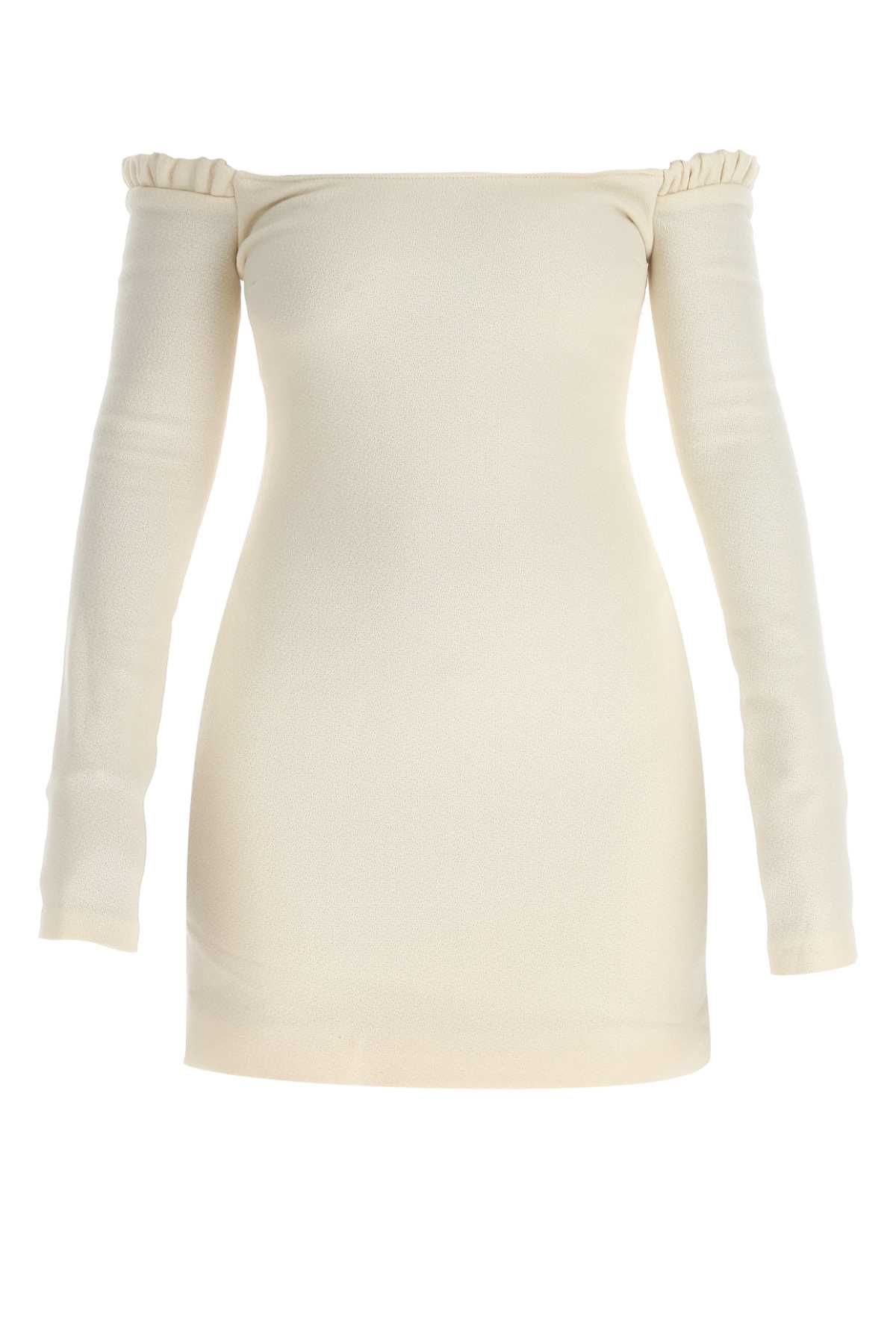 Khaite Ivory Wool Octavia Mini Dress