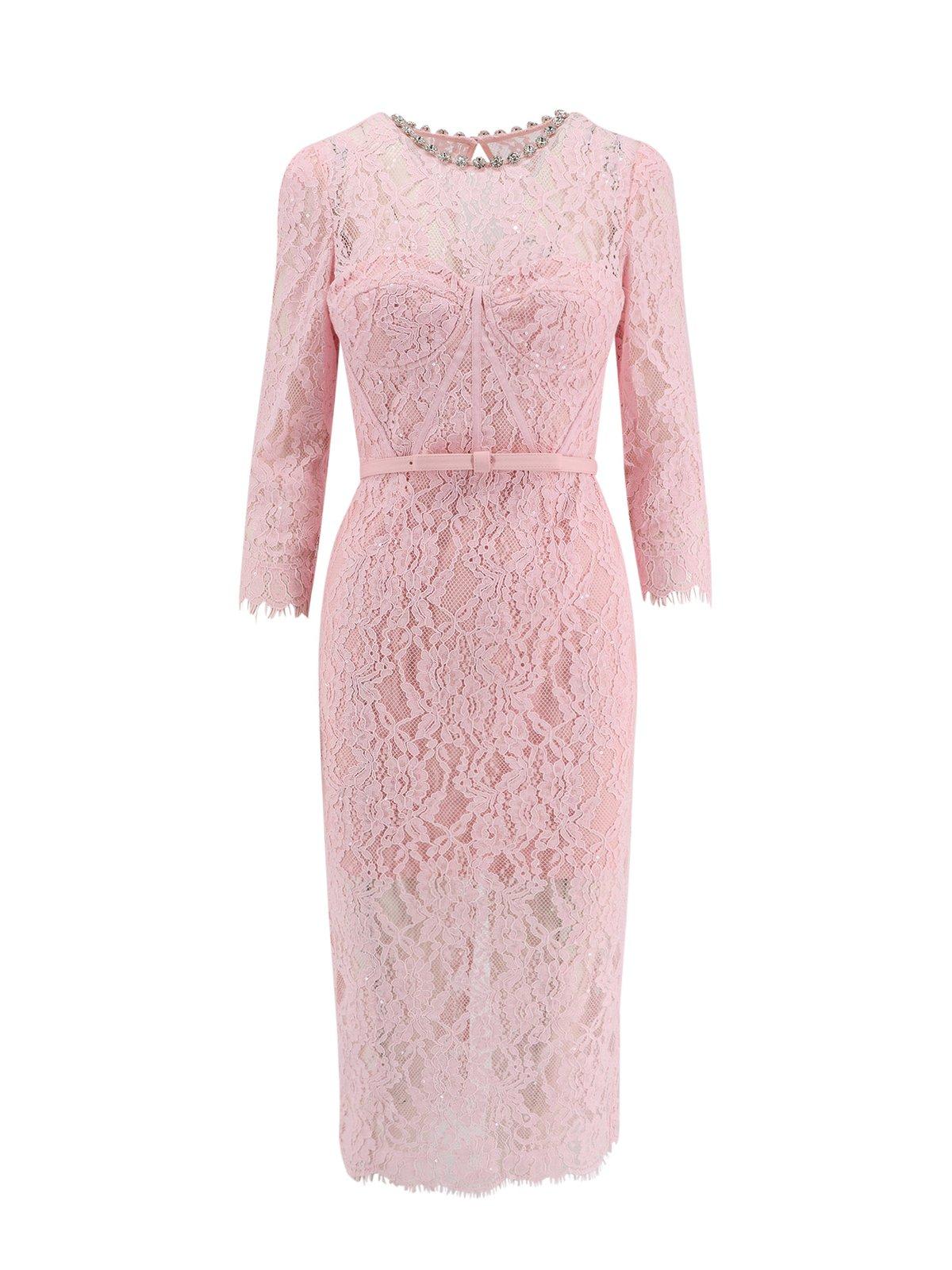 self-portrait Lace Embellished Midi Dress
