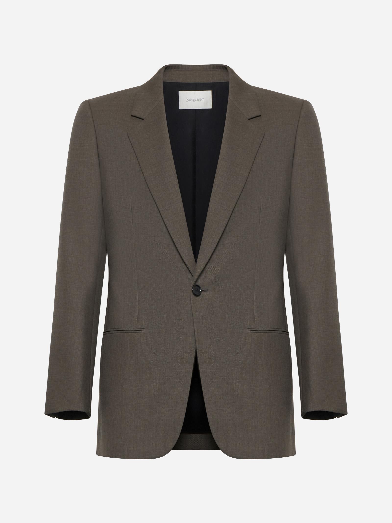 Saint Laurent Single-breasted Wool Blazer