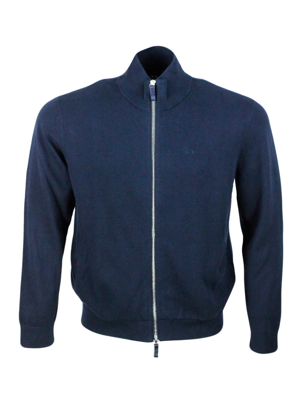 Armani Collezioni Long-sleeved Zip-up Knitted Jacket