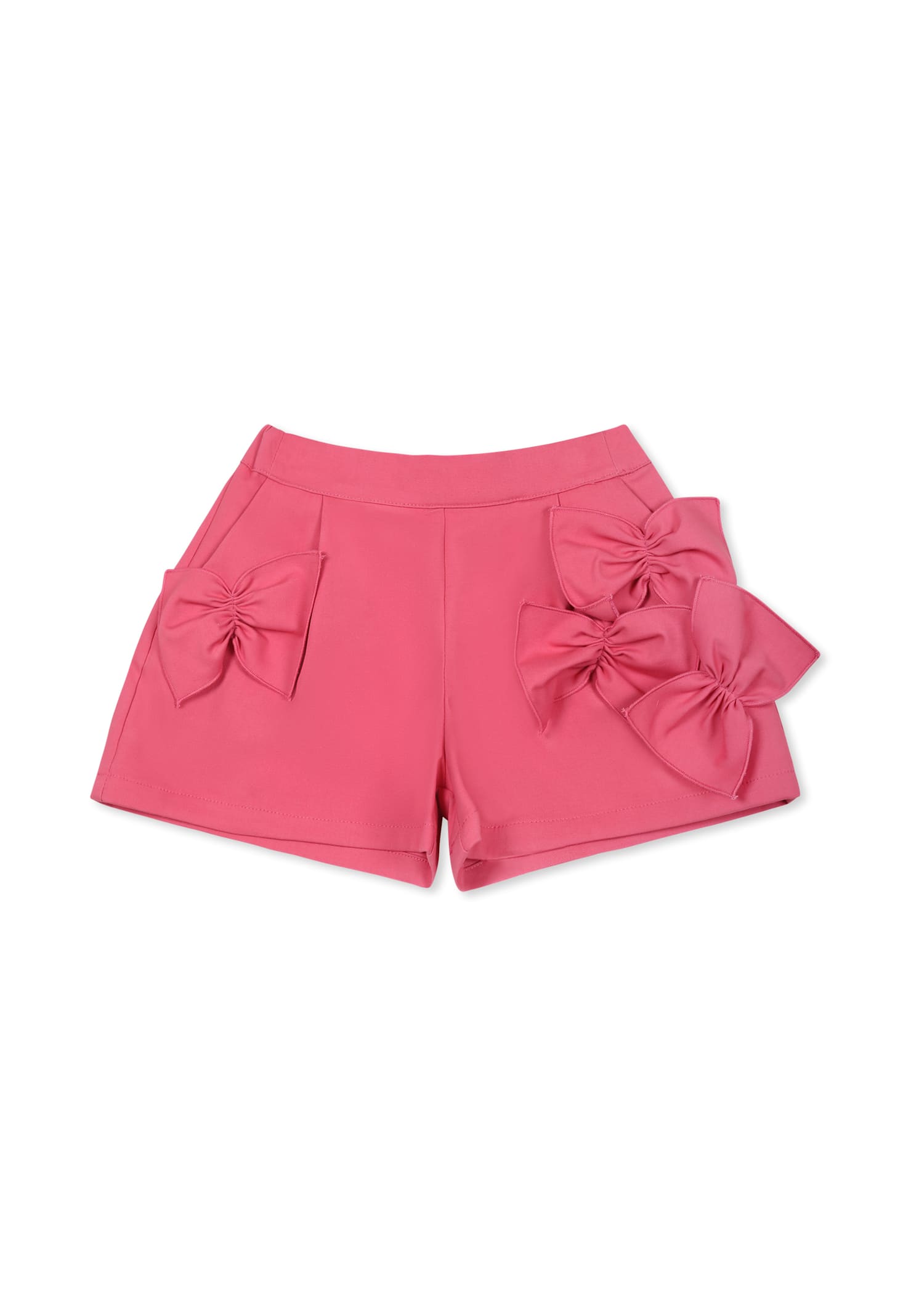 Simonetta Fuchsia Shorts For Baby Girl With Bows