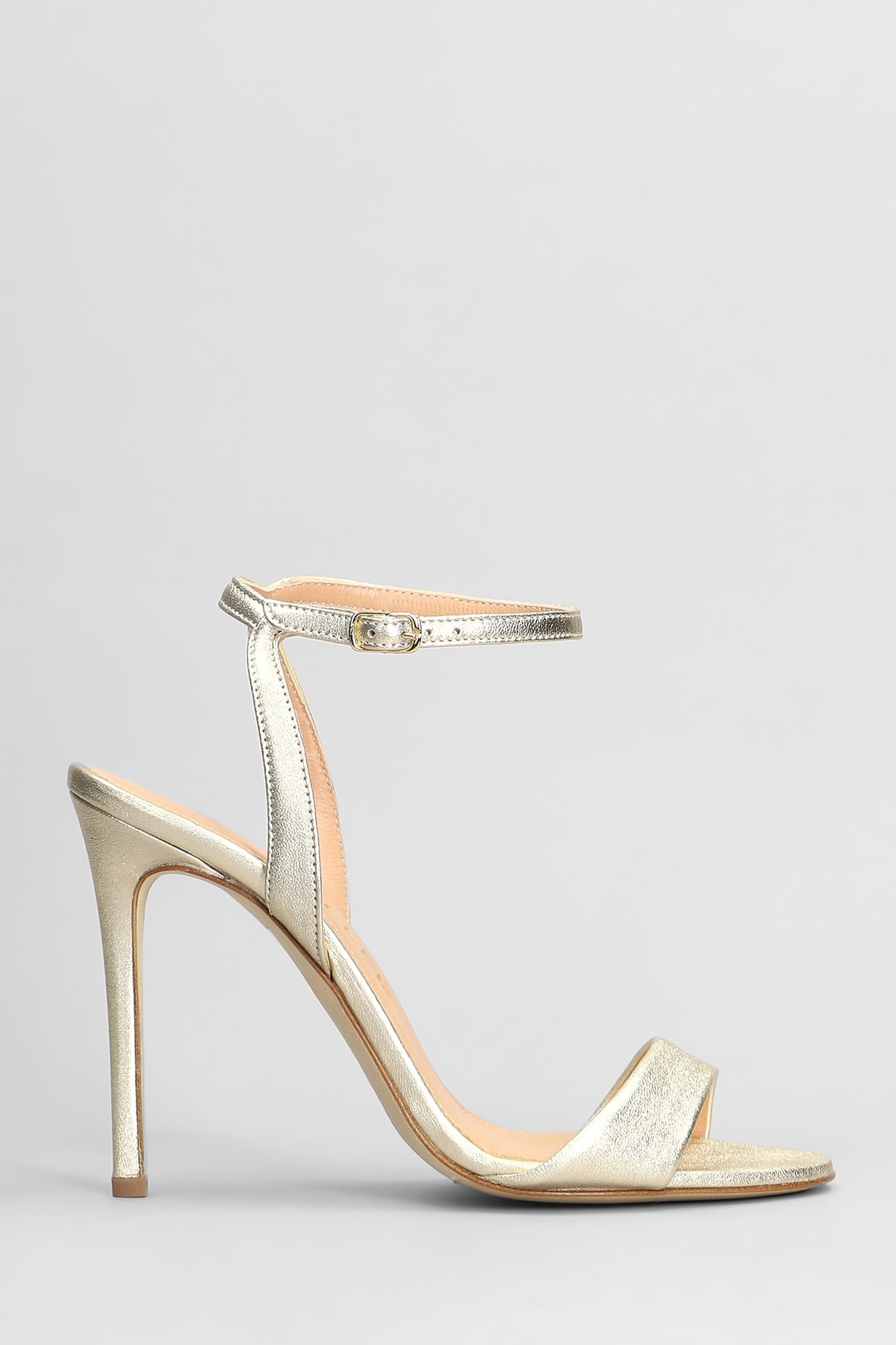 The Seller Sandals In Platinum Leather