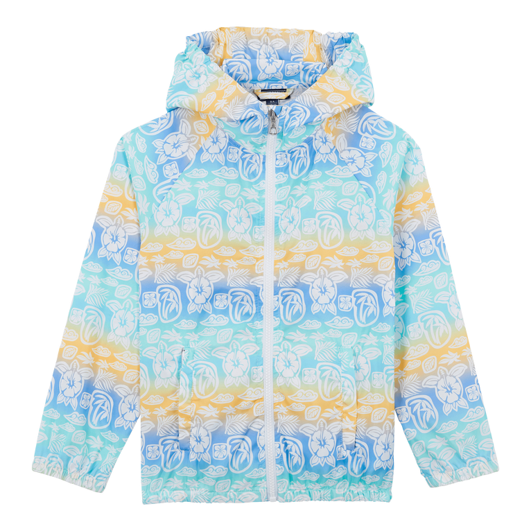 Vilebrequin Kids Windbreaker Tahiti Turtles - Gwada - White - Size 4