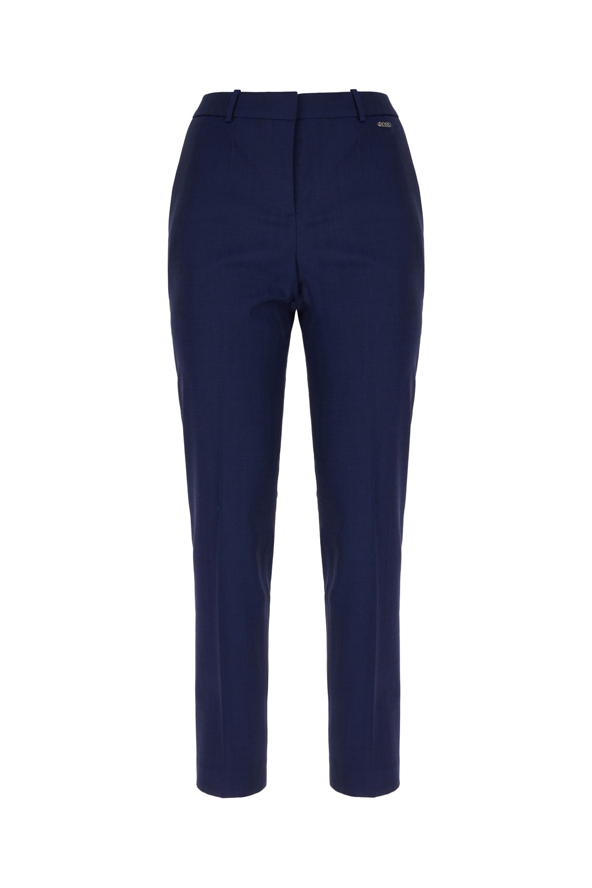 Hugo Boss Blue Stretch Wool Pants