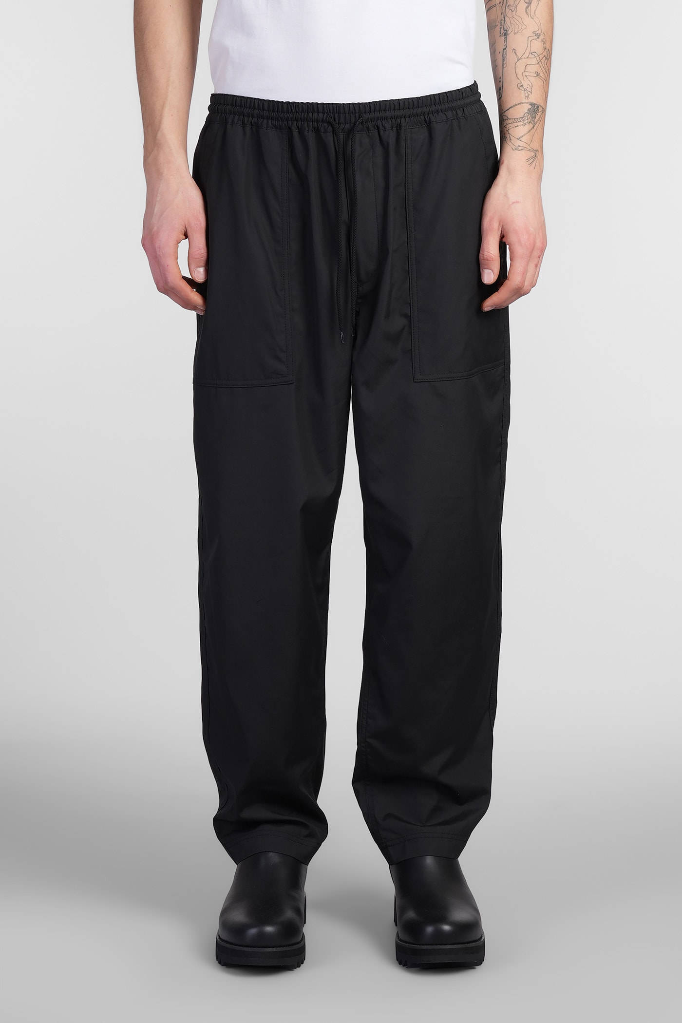 Comme des Garçons Homme Pants In Black Cotton