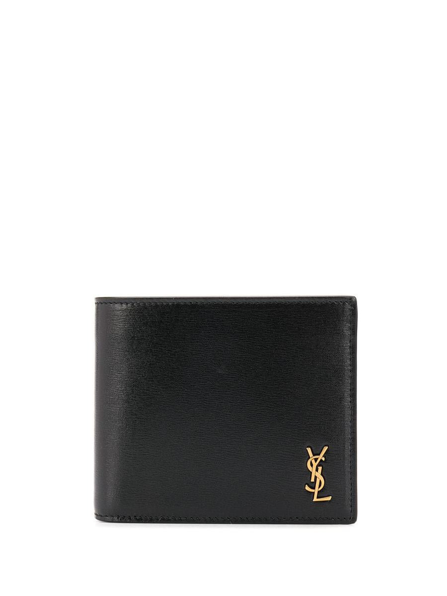 Saint Laurent Tiny Cassandre East/West Wallet With Coin Purse In Shiny Leather Accessories