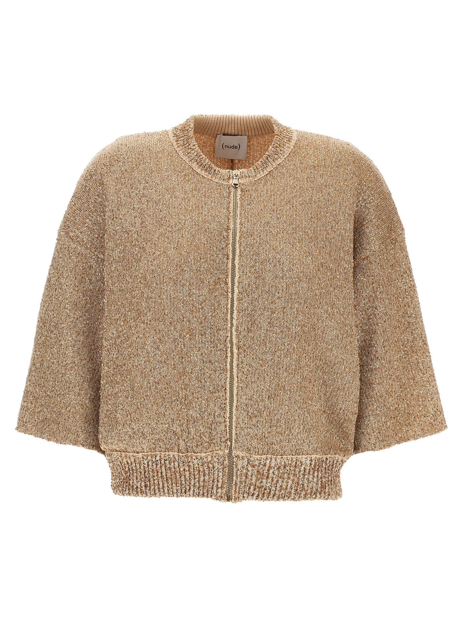 (nude) Sequin Cardigan