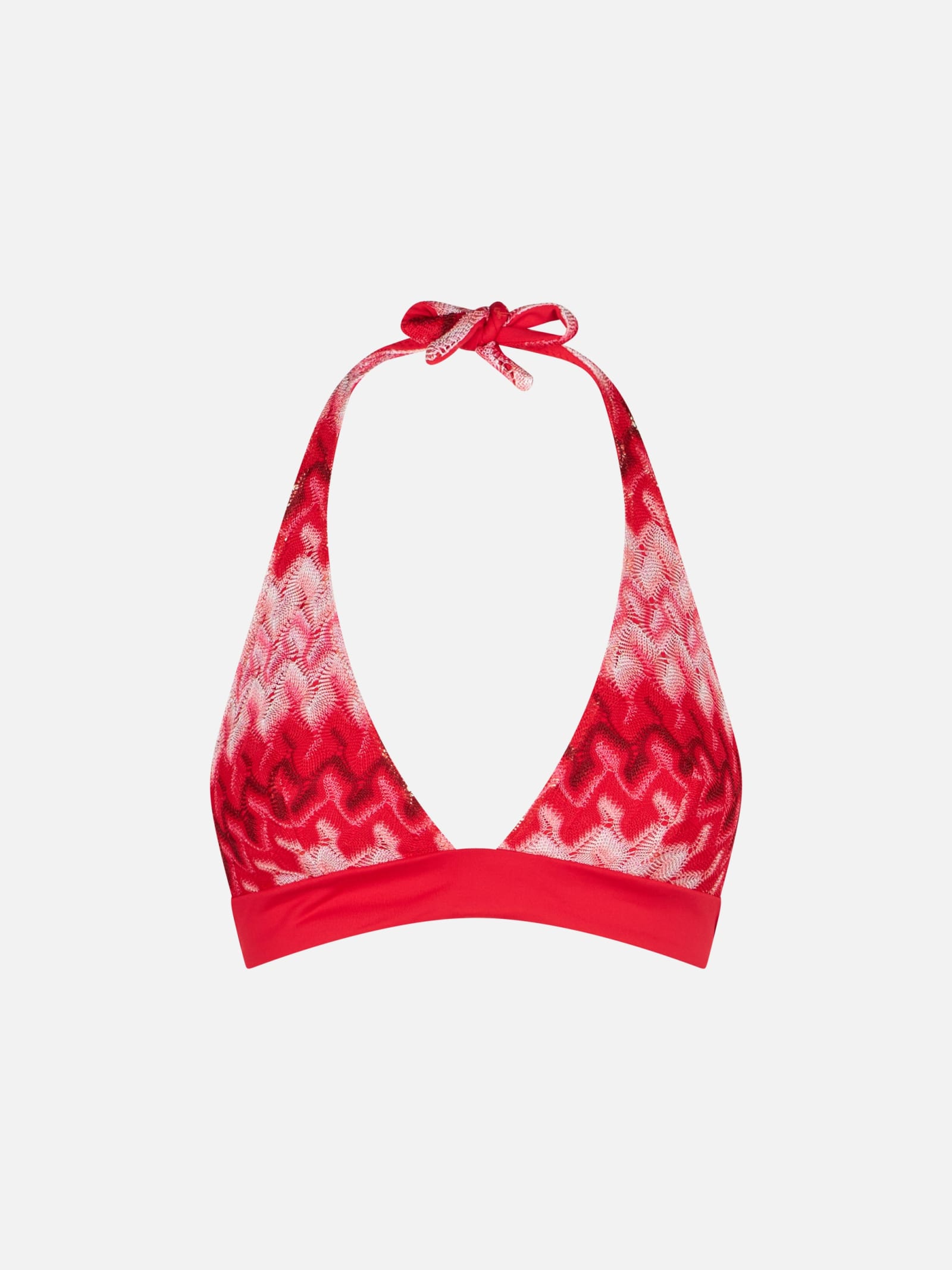 MC2 Saint Barth Red Knitted Triangle