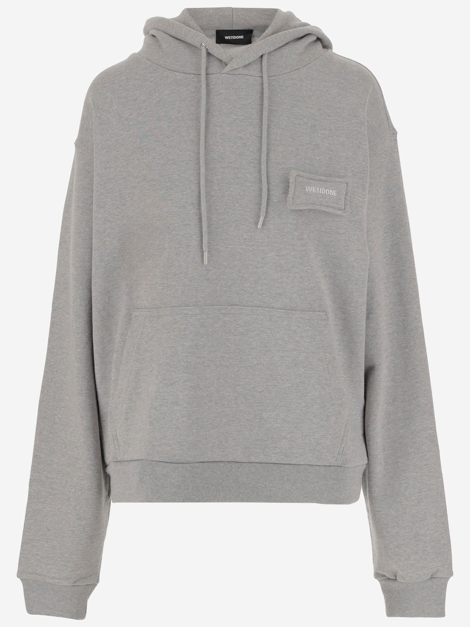 WE11 DONE Cotton Sweatshirt With Logo