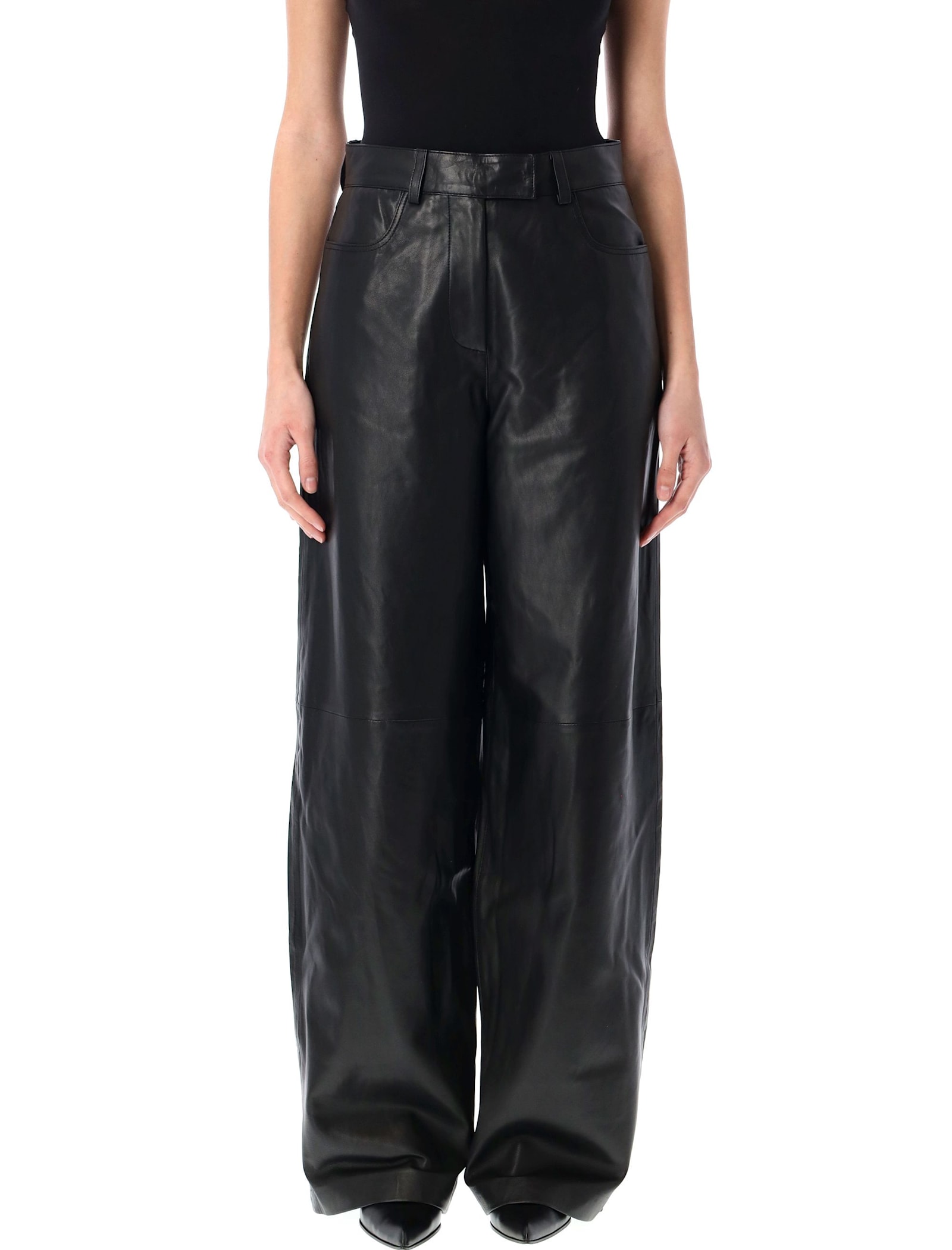 REMAIN Birger Christensen Cocoon Leather Pants
