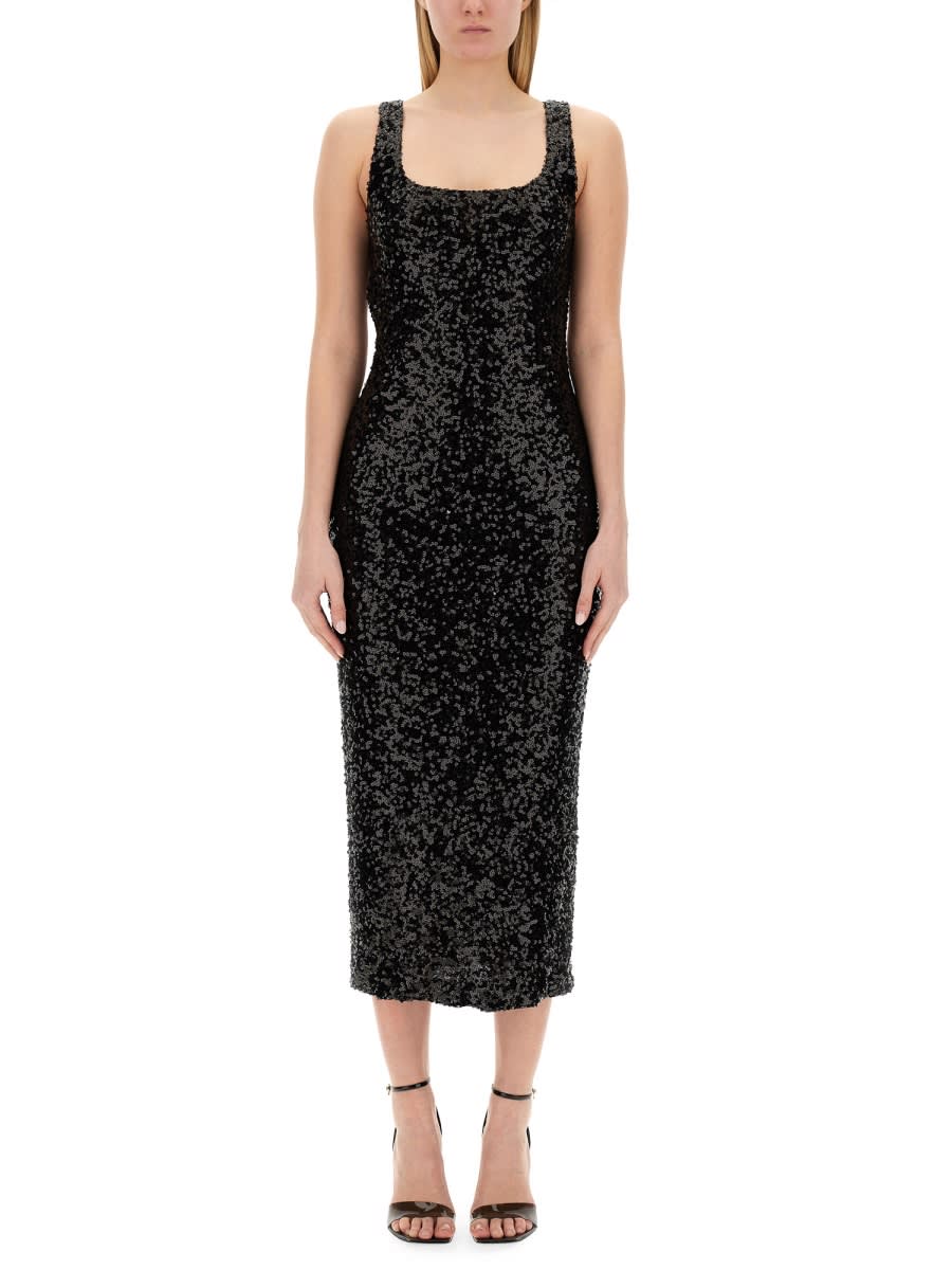 M05CH1N0 Jeans Sequined Dress