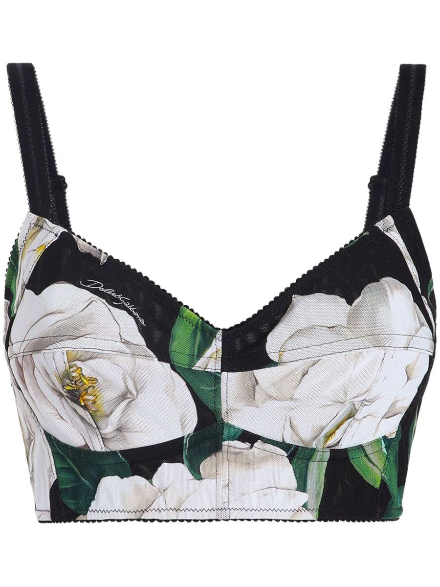 Dolce & Gabbana Printed Cropped Top