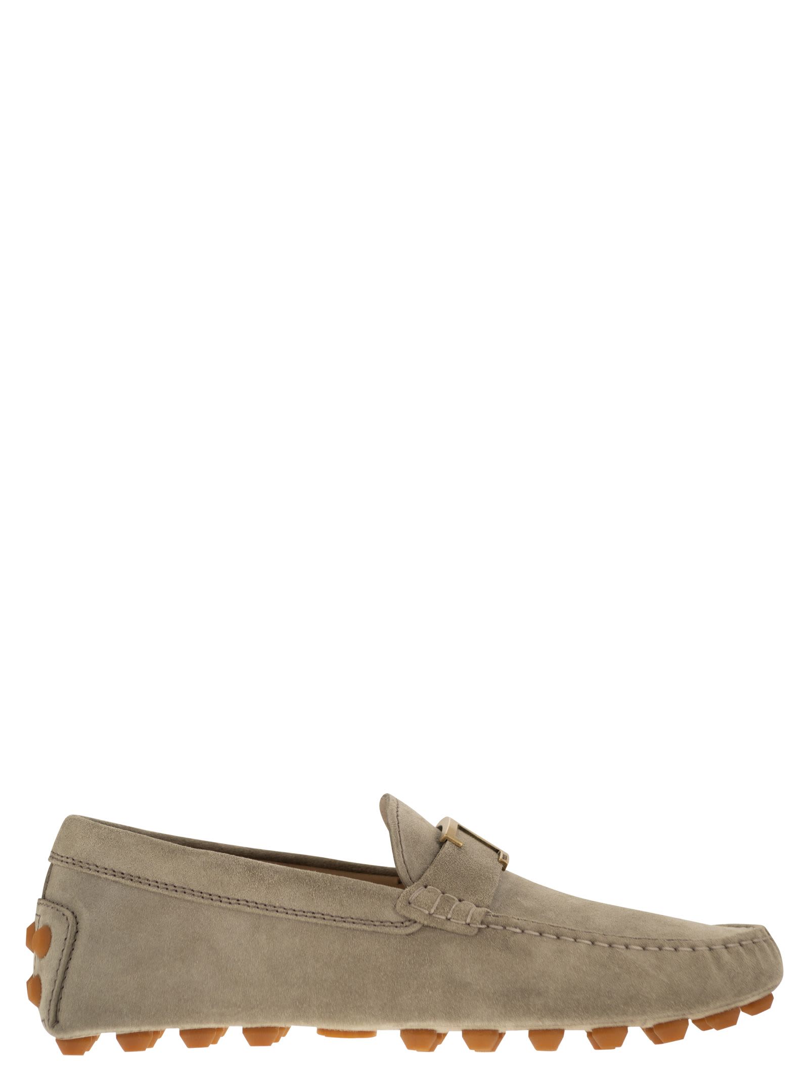 Tod's Suede Gommino Bubble T Timeless Loafers