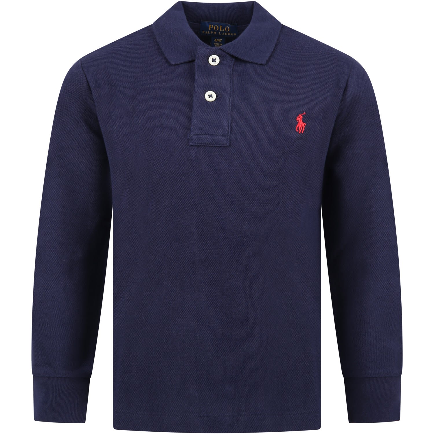 Ralph Lauren Blue Polo Shiirt For Boy With Iconic Pony