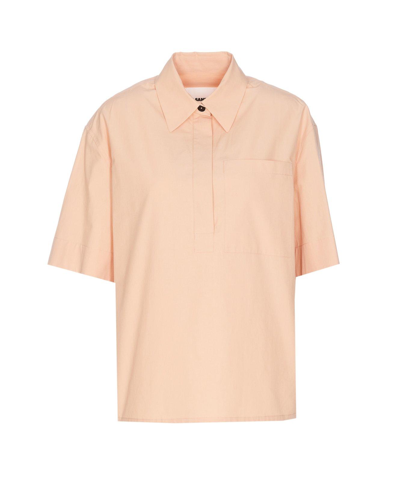 Jil Sander+ 贴袋泡泡纱衬衫