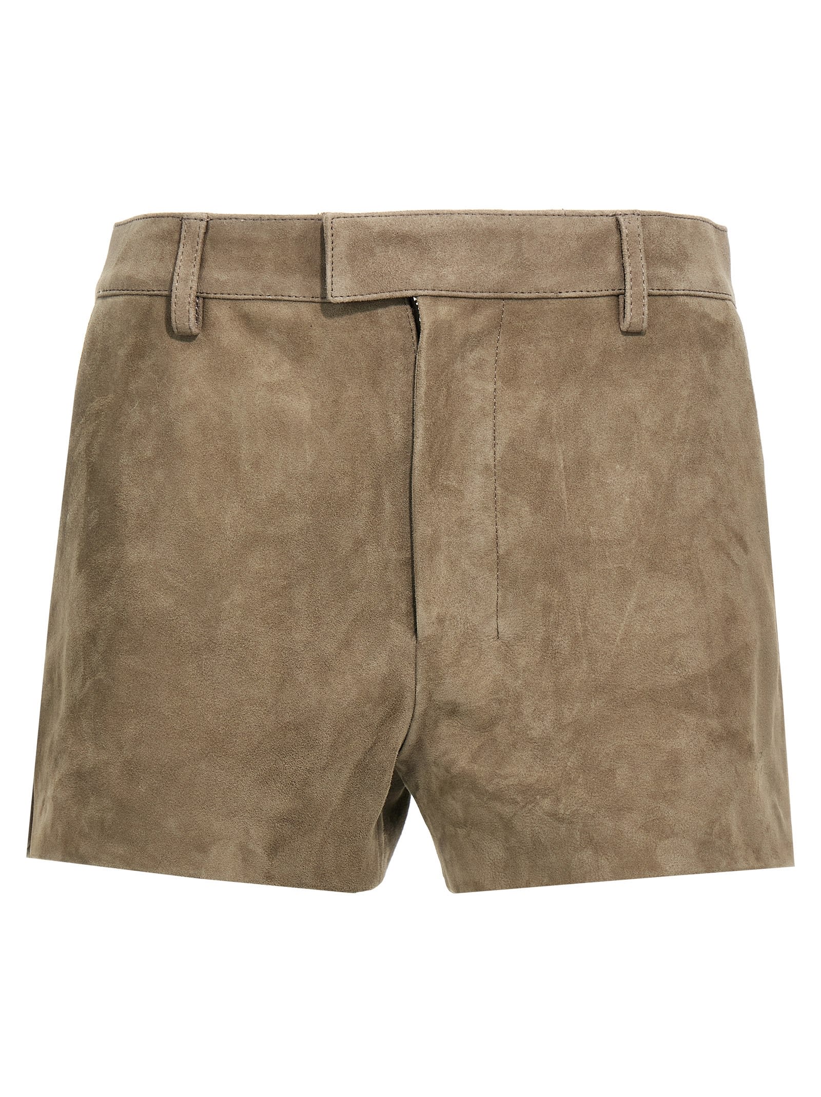 Ami Alexandre Mattiussi Suede Shorts