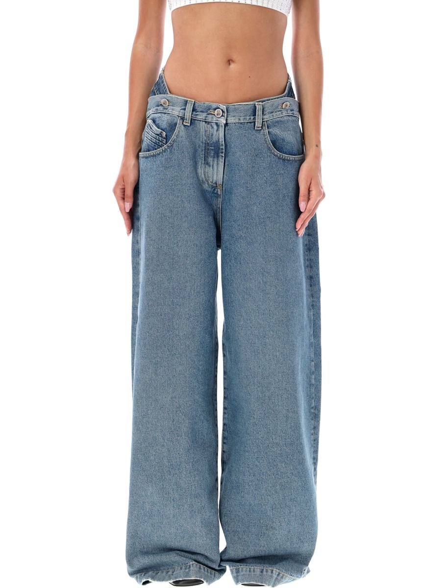 The Attico Denim Double Waist