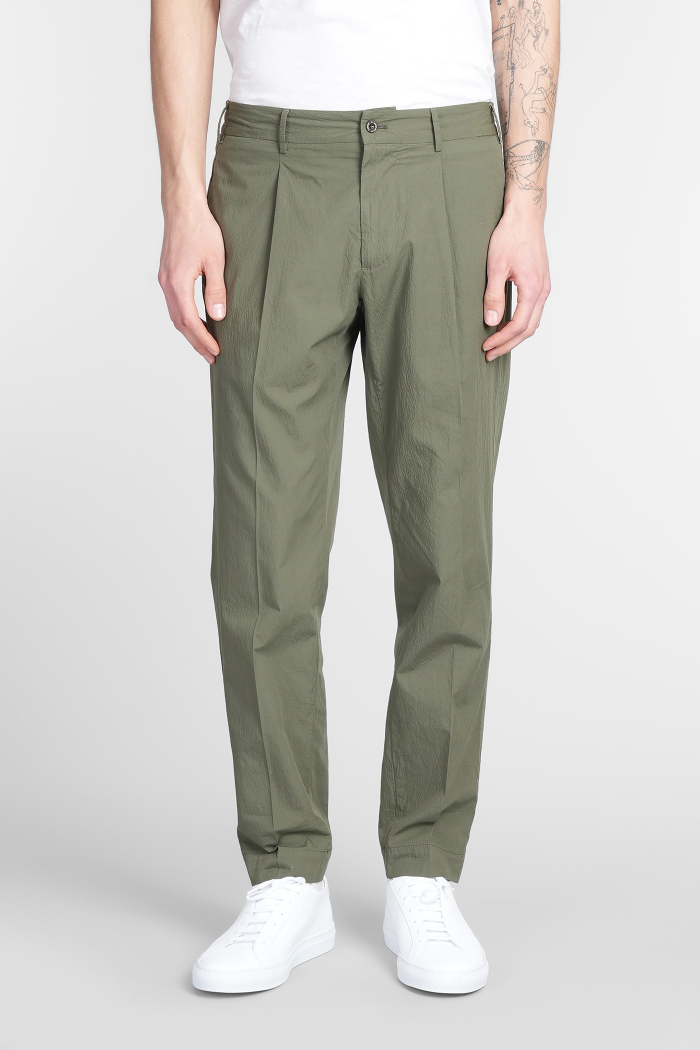 Santaniello Irno Evo Pants In Green Cotton