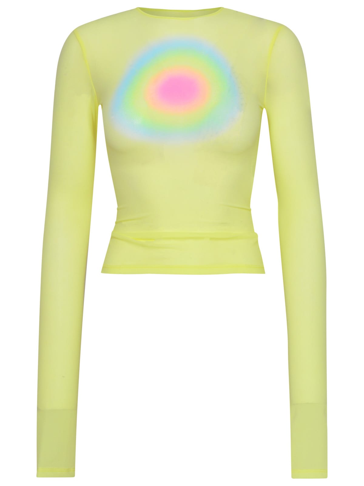SportMax Yellow Polyamide Blend Terry Sweater