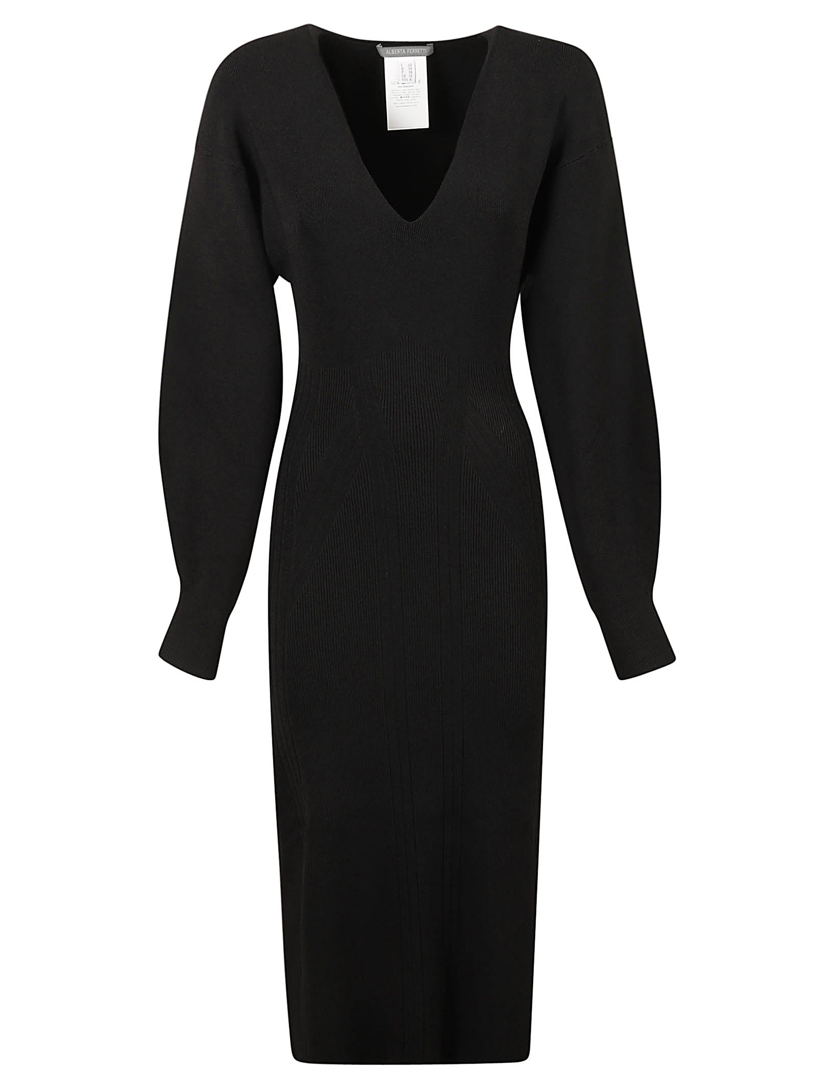 Alberta Ferretti V-neck Long Dress