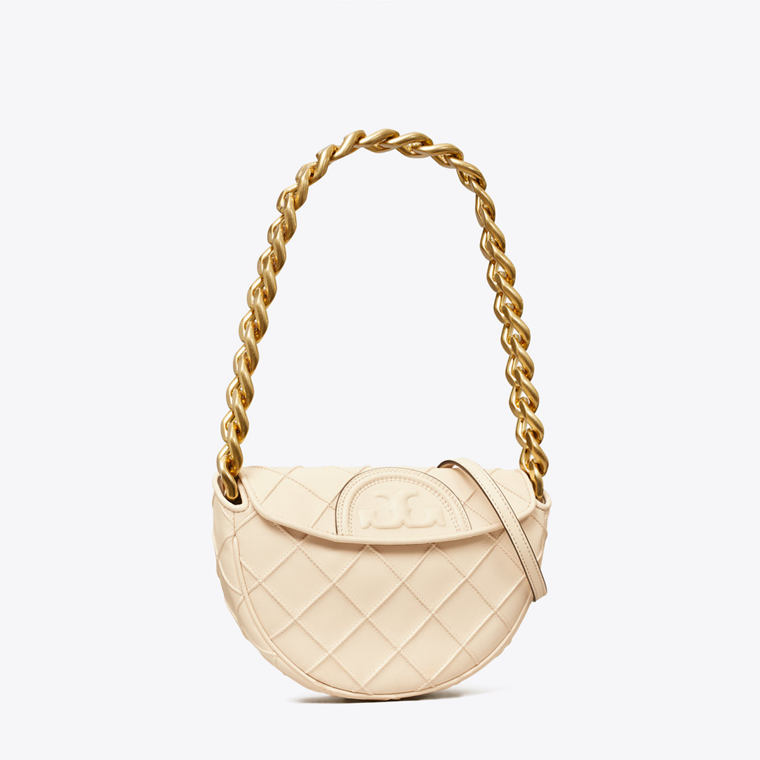Tory Burch Mini Fleming Soft Crescent Bag