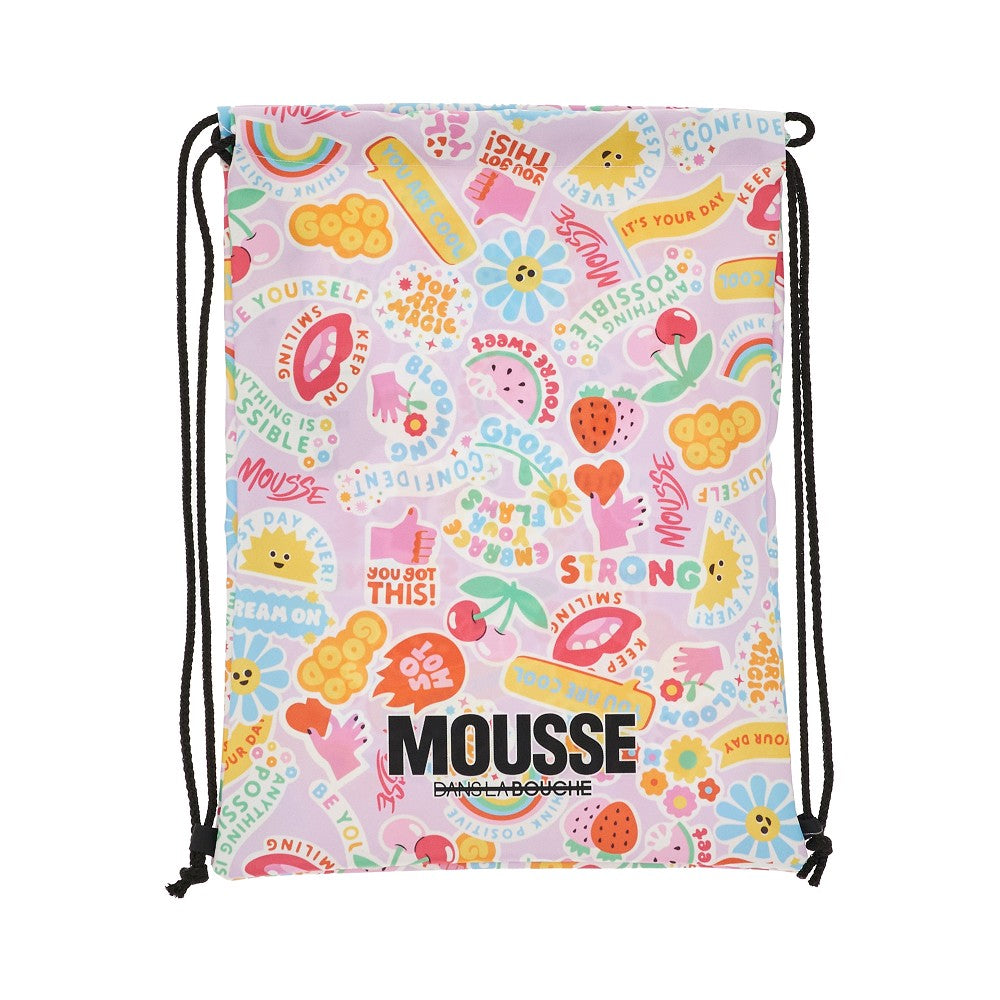 MOUSSE DANS LA BOUCHE Stickers print gym sack Kids
