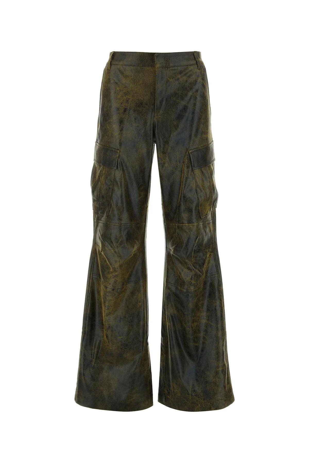 The Andamane Printed Synthetic Leather Cargo Pant