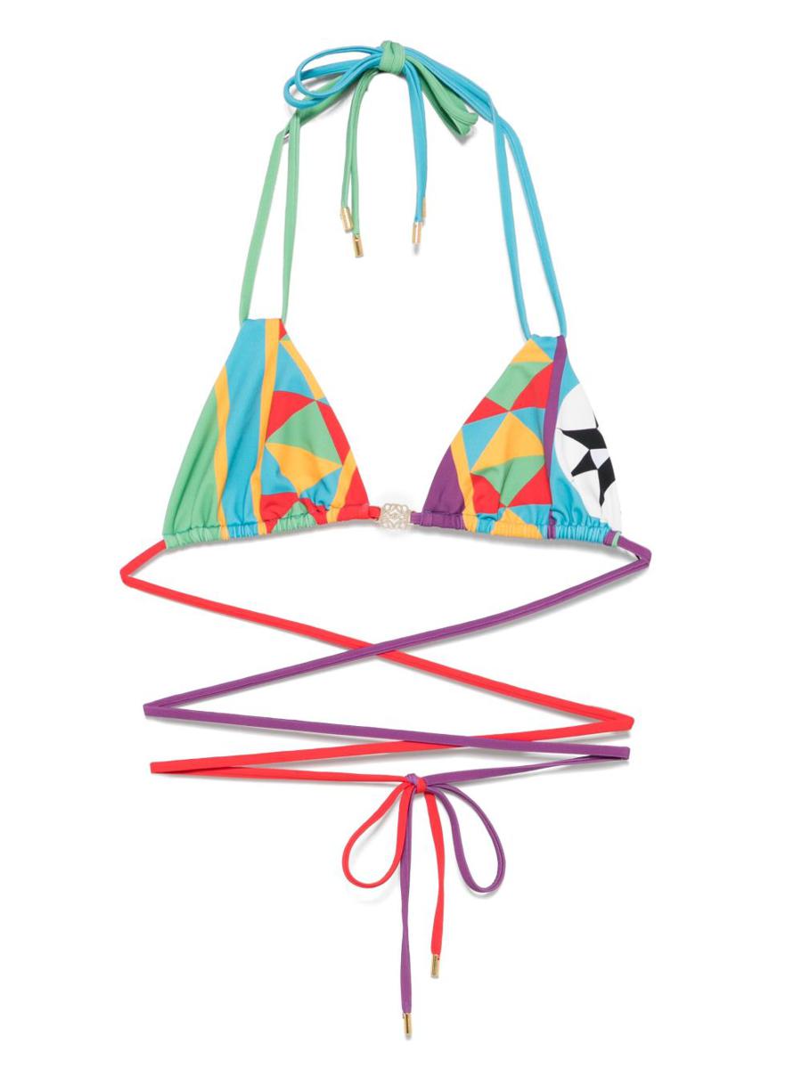 Loewe x Paula's Ibiza Printed Triangle Bikini Top
