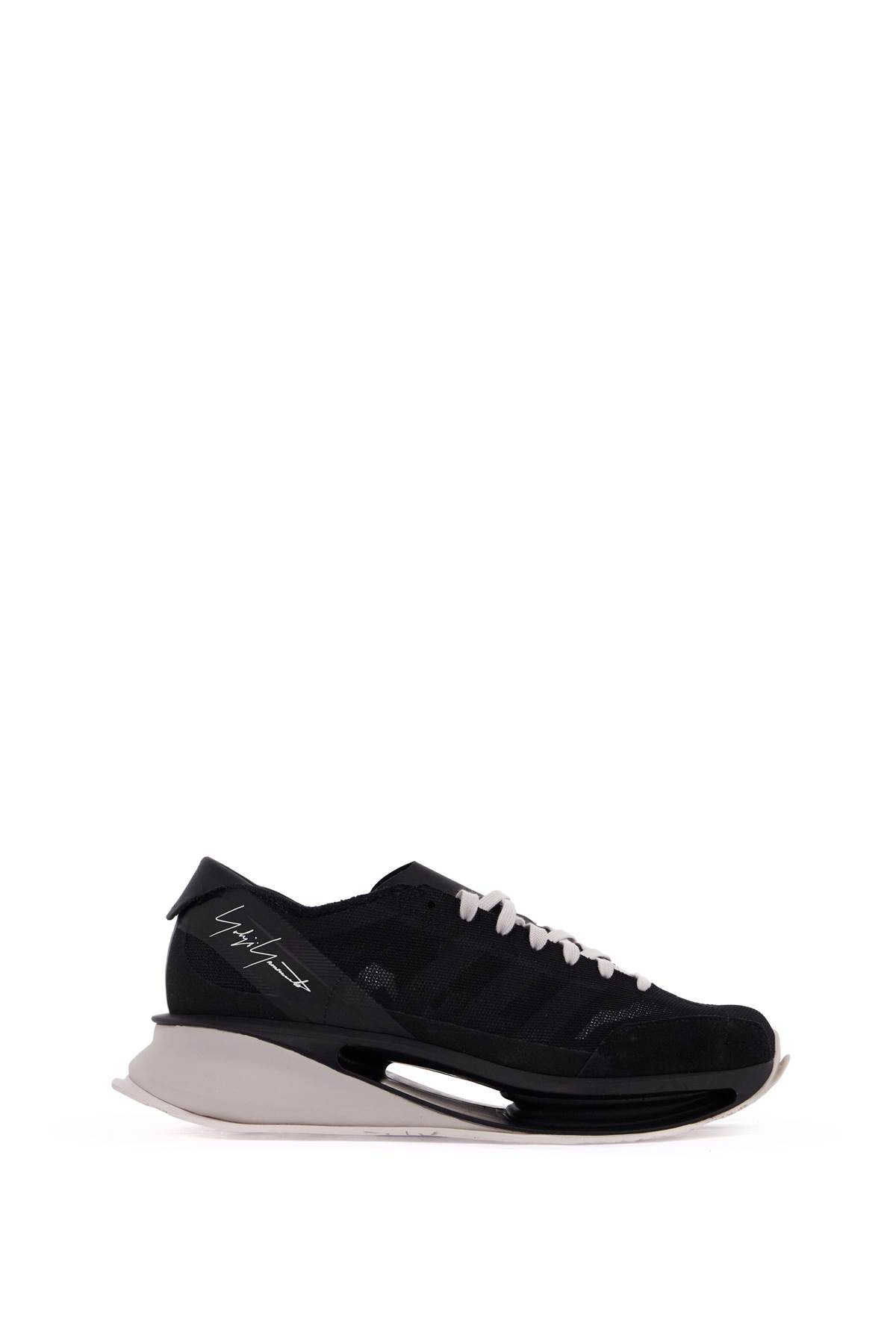 Y-3 S Gendo Run Sneakers In Black Suede And Fabric